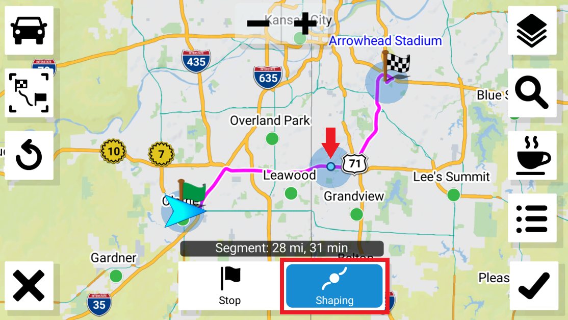 Select Shaping Button and Point on map.png