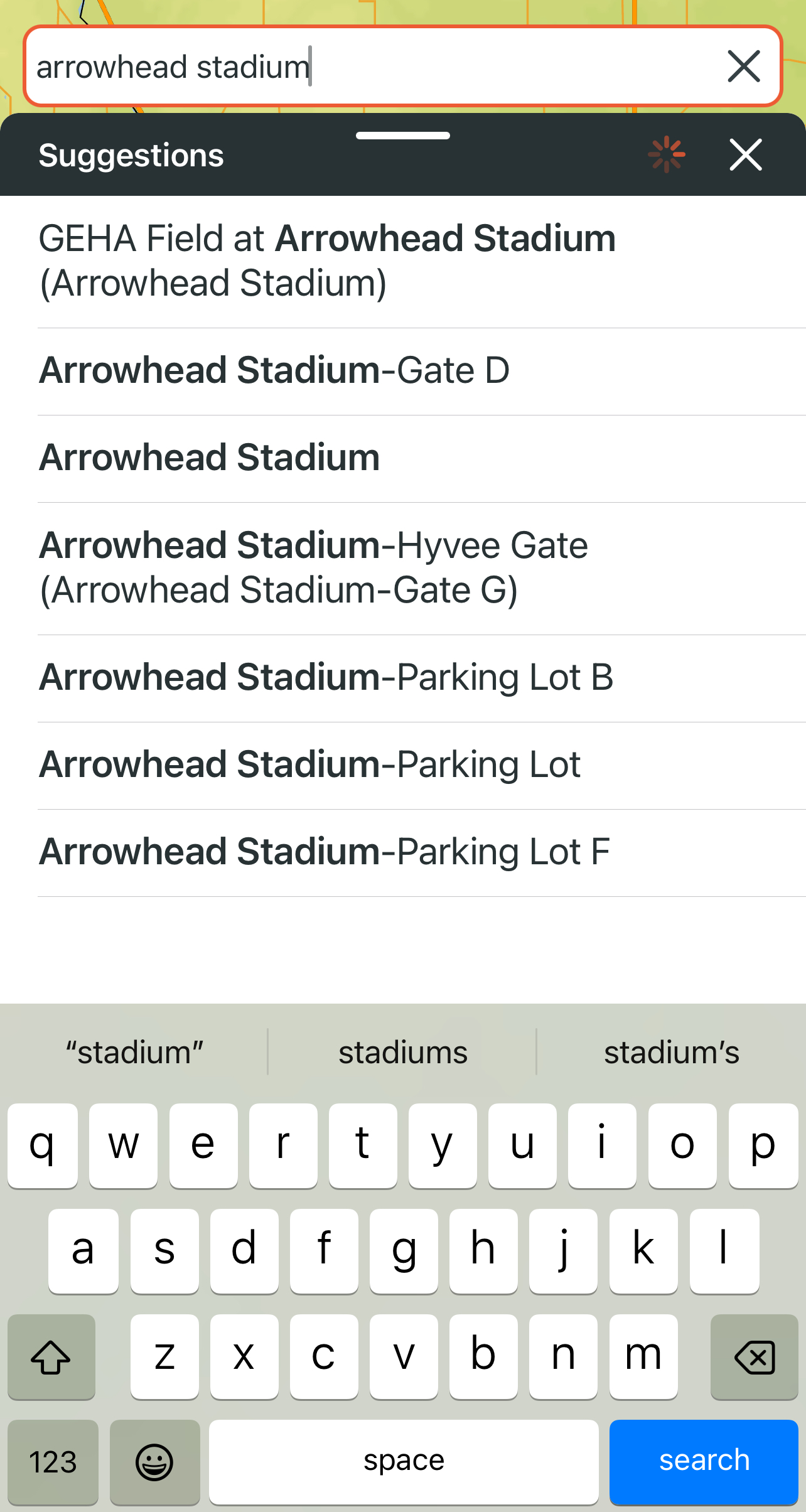 Select result tread