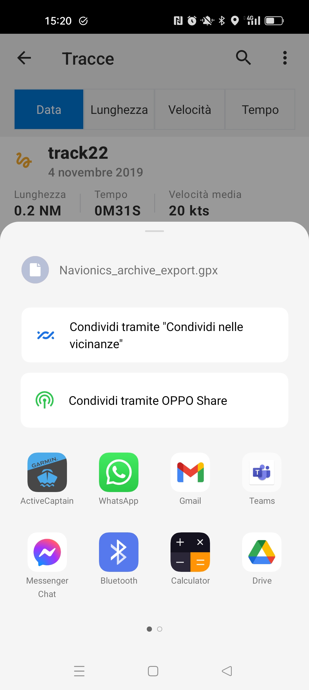 Seleziona ActiveCaptain