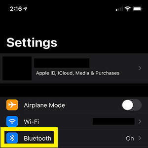 iPhone Settings