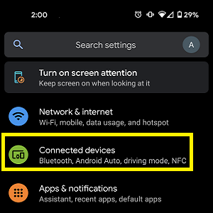 Select Connected Devices