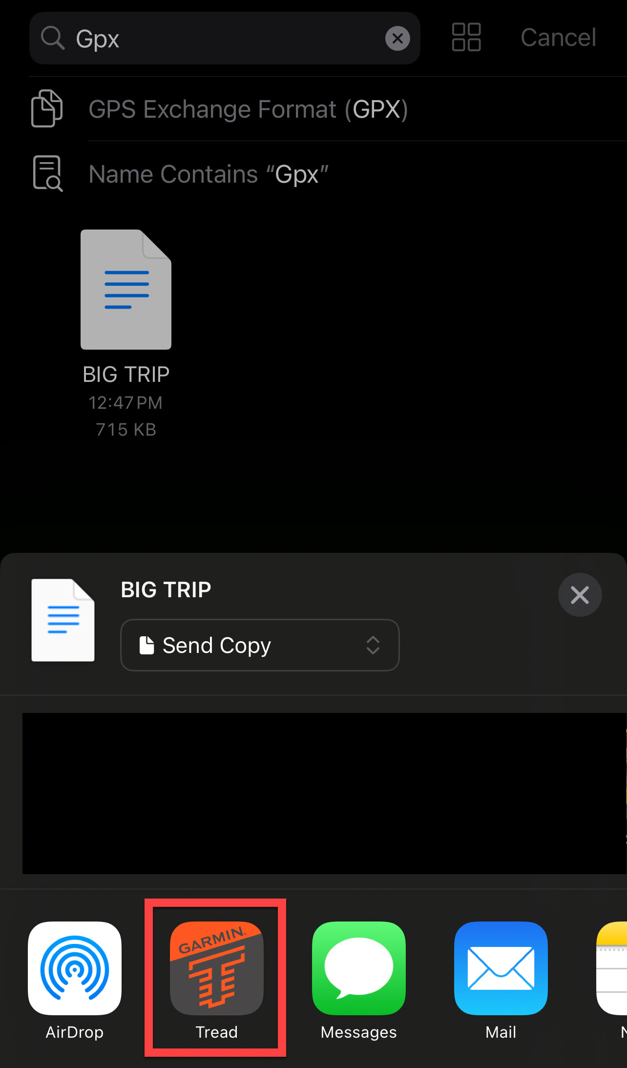 Share GPX Tread App Iphone Share GPX Tread App Iphone