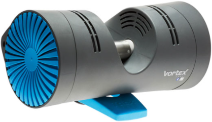 Tacx Vortex resistance unit removed from trainer frame