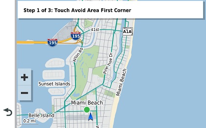Vieo Touch Avoid Area First Corner