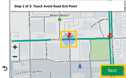 Vieo Touch Avoid Road End Point