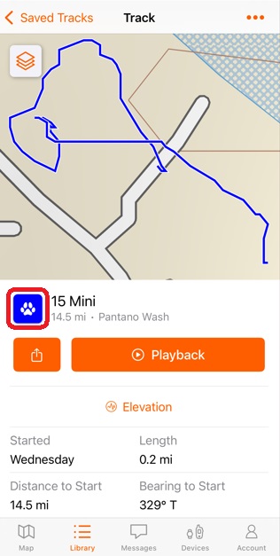 Alpha app track color