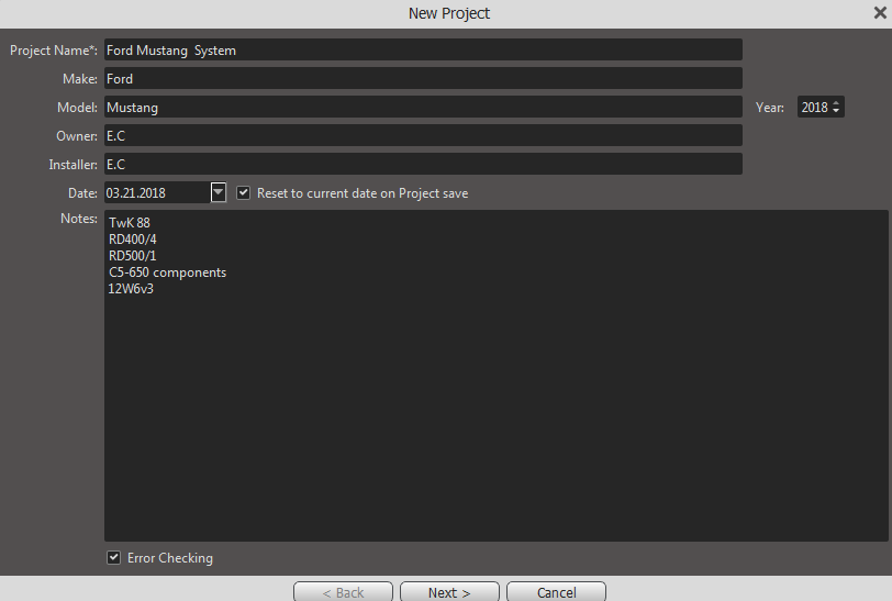 TwK set up tool