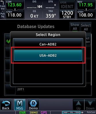 Update GTN Xi DB switch 10 Update GTN Xi DB switch 10