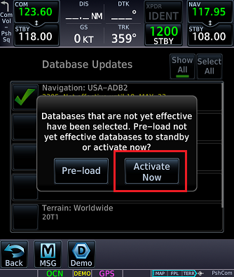 Update GTN Xi DB switch 8 Update GTN Xi DB switch 8