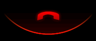 Red phone icon inside of a half circle.
