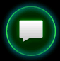 Message bubble icon inside a green circle