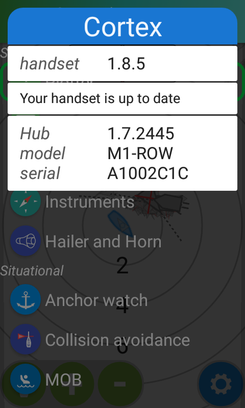 Checking the version of handset and pod3