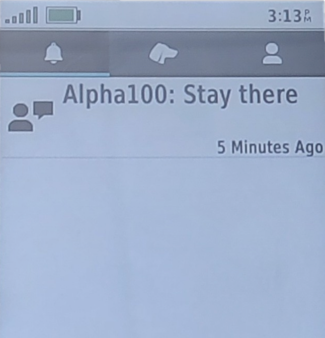 Alpha 300 Previous Messages