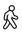 Person walking icon