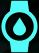 Teal watch icon