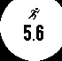 Person running over numbers.