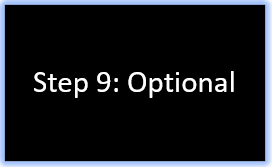 Welcome Kit, New Step 9