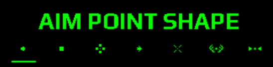 Xero X1i Aim Point Shape