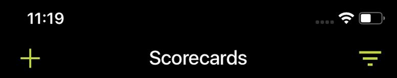 Scorecards Option for Xero S App iOS