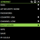 select dhcp server