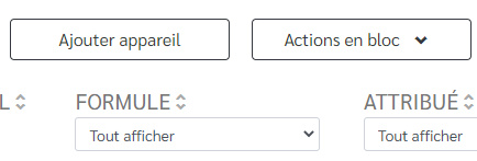 bouton ajouter appareil