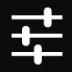 three lines with sliders on a black background