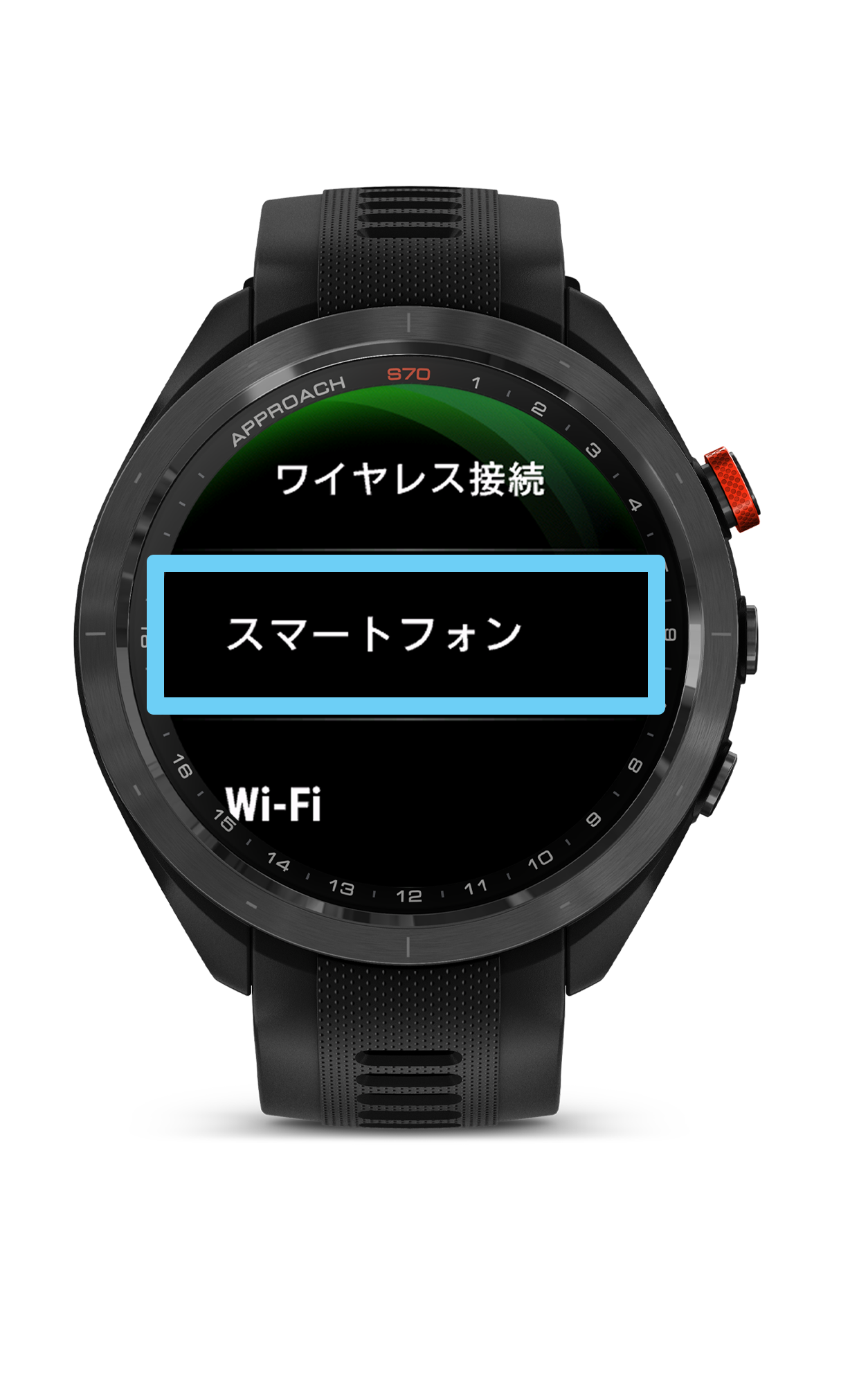 スマートフォンをタップ