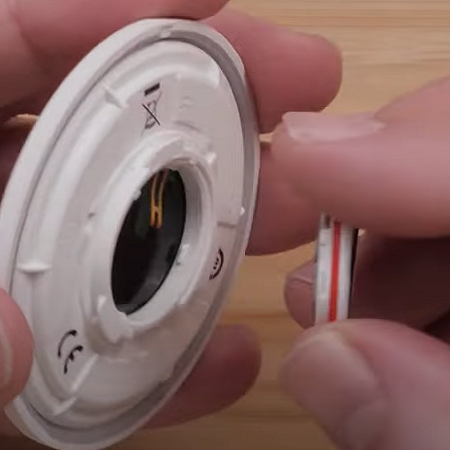 battery cover removed