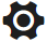 Black Gear Symbol