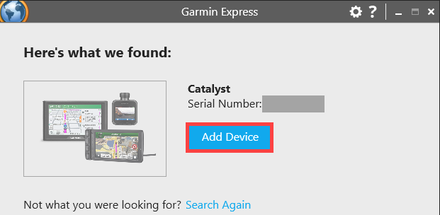 Registering my New or Exchanged Garmin Catalyst Device Using Express | Garmin Customer Support