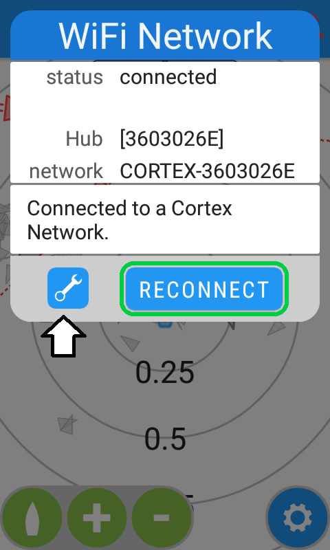 Connected Cortex with Wrench Icon