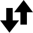 data transfer icon. Two arrows in opposite directions.