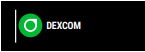 Dexcom widget before authentication on a Garmin watch
