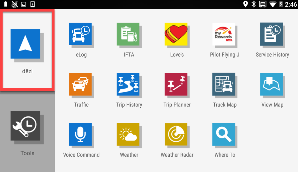 dezl 800 Nav app