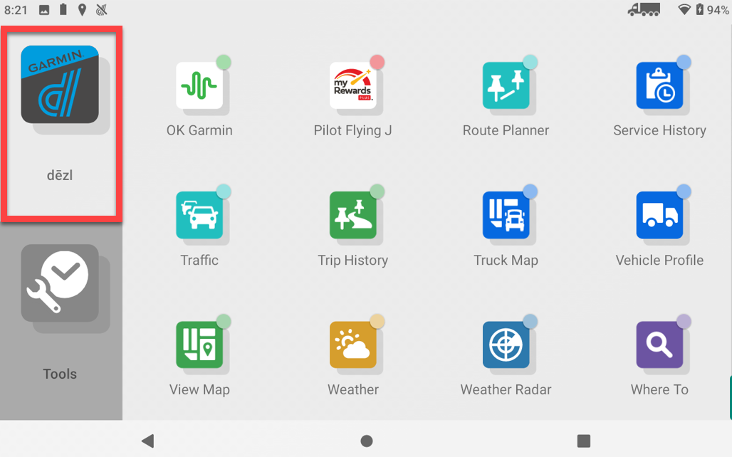 dezl OTR810 dezl app 2