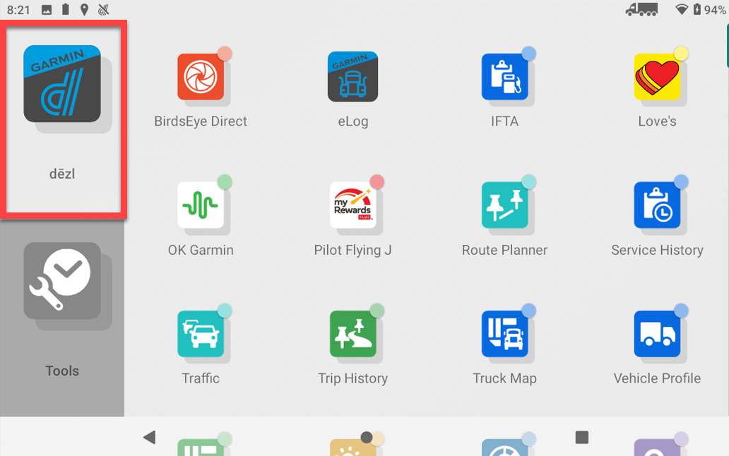dezl OTR810 dezl app 3
