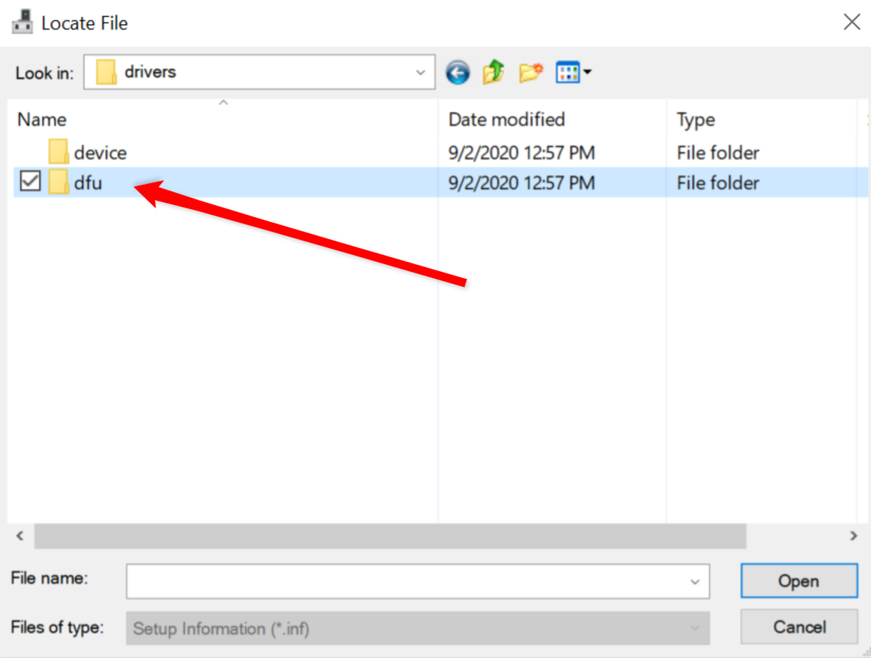 MXi dfu Folder screenshot