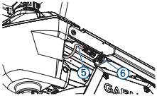 display panel connected to upper link of mount