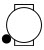 Watch with circle in bottom left corner