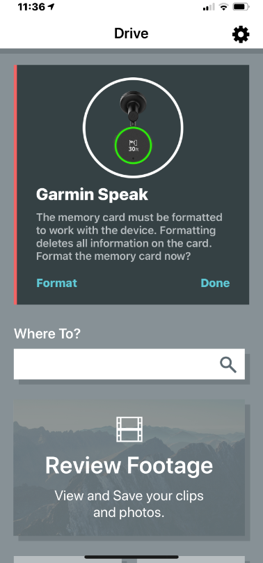 Formatting a Card in the Garmin Speak Plus | Garmin Customer Support