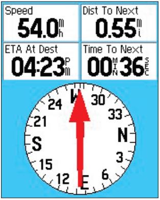 Compass With Speed, Distance, and Time