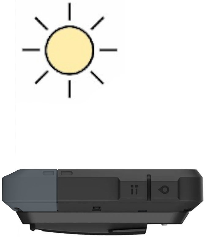 Solar Charging Facing Sun