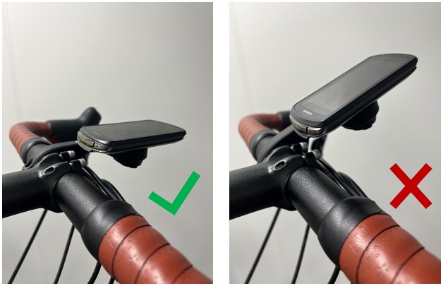 Edge 1040 in tilted and flat positions