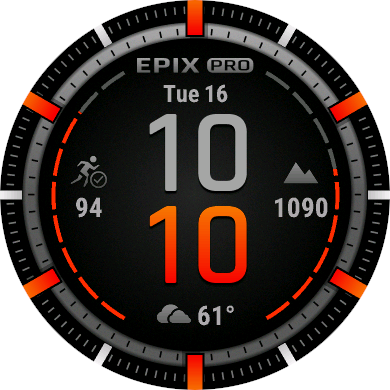 epix Pro watch face three
