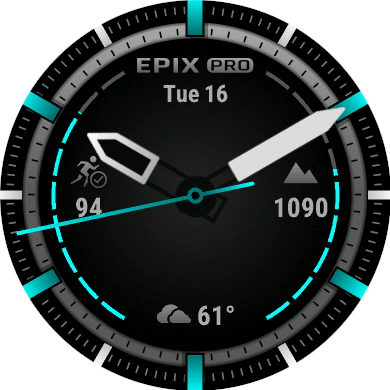 epix Pro watch face four