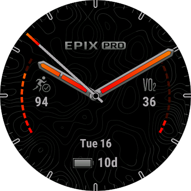 epix Pro watch face five