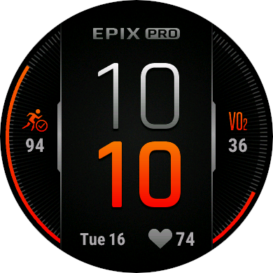epix Pro watch face seven