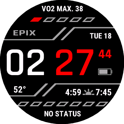 epix 2 preinstalled face 12
