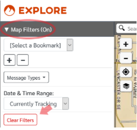 Example Red Circle Around Map Filters
