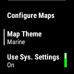 marine map theme enabled